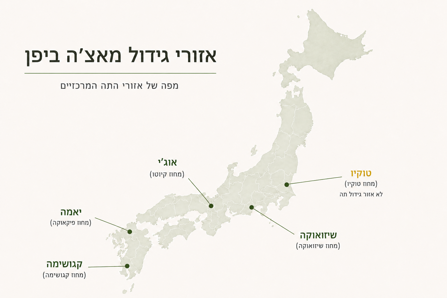 אוג׳י, קגושימה או שיזואוקה: האם למקום שבו גדלה המאצ׳ה באמת יש משמעות